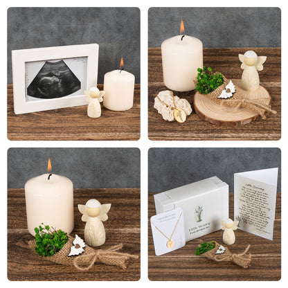 Miscarriage Memorial | Miscarriage necklace | Infant loss gifts  Box | Baby angel figurine