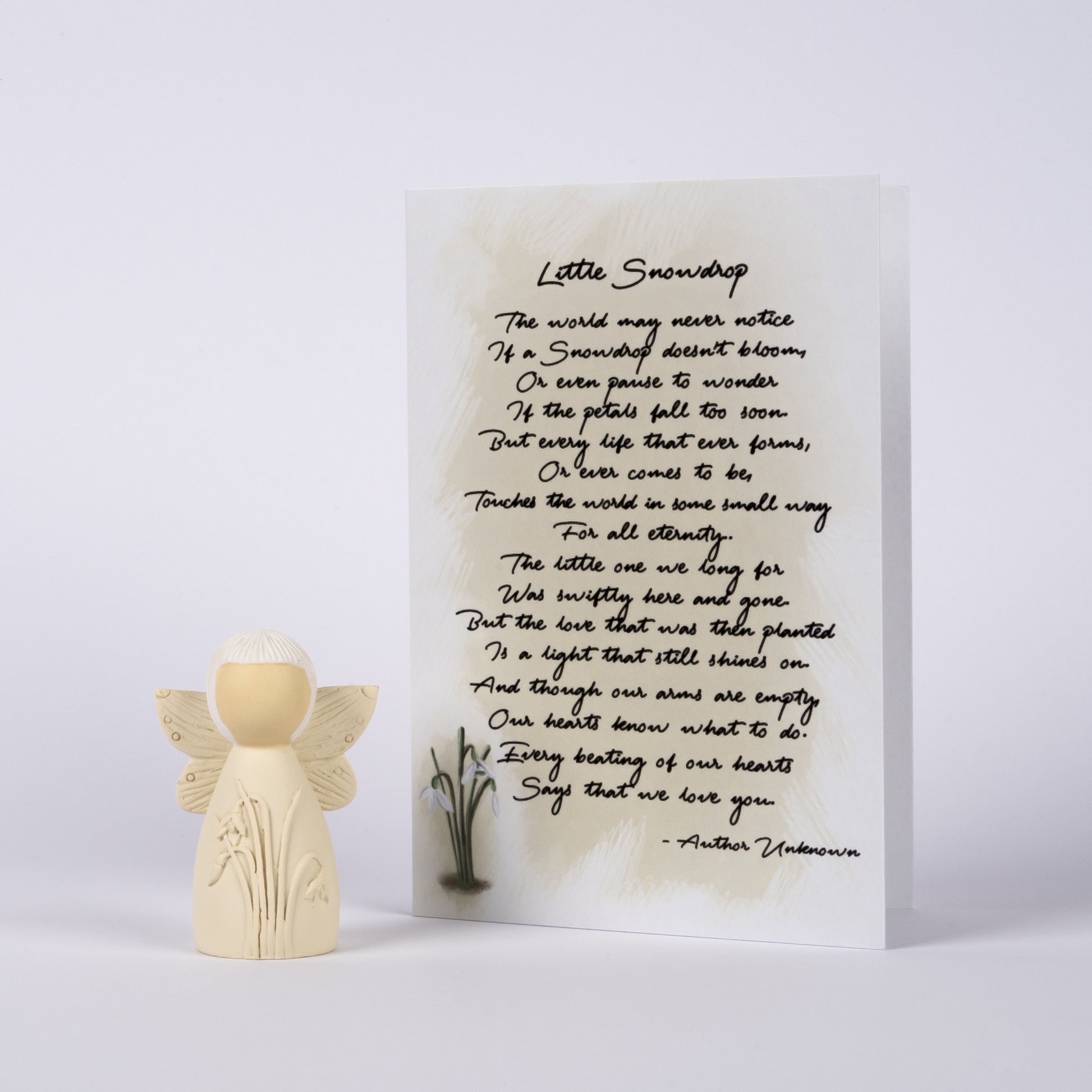 Miscarriage gifts | Miscarriage angel and sympathy card | Infant loss gifts