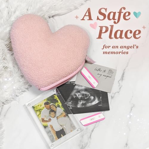 Care Package for Miscarriage | Heart plush for baby keepsakes