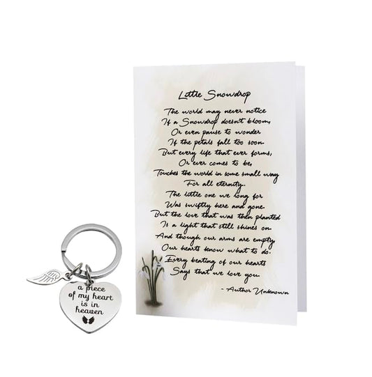 Miscarriage Gifts for Dad | Sympathy Card & Keychain 